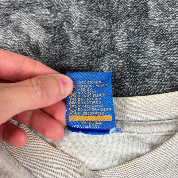 Vtg 90's Ocean Pacific Surf T-Shirt Single Stitch Gray Multicolor Men's S *Read - Picture 10 of 16